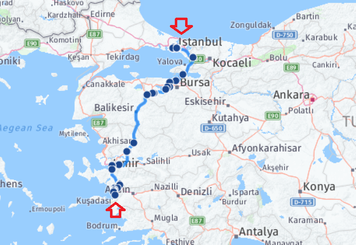Belediyenin alacağı mıcırla Kuşadası’ndan İstanbul’a yol çıkıyor!
