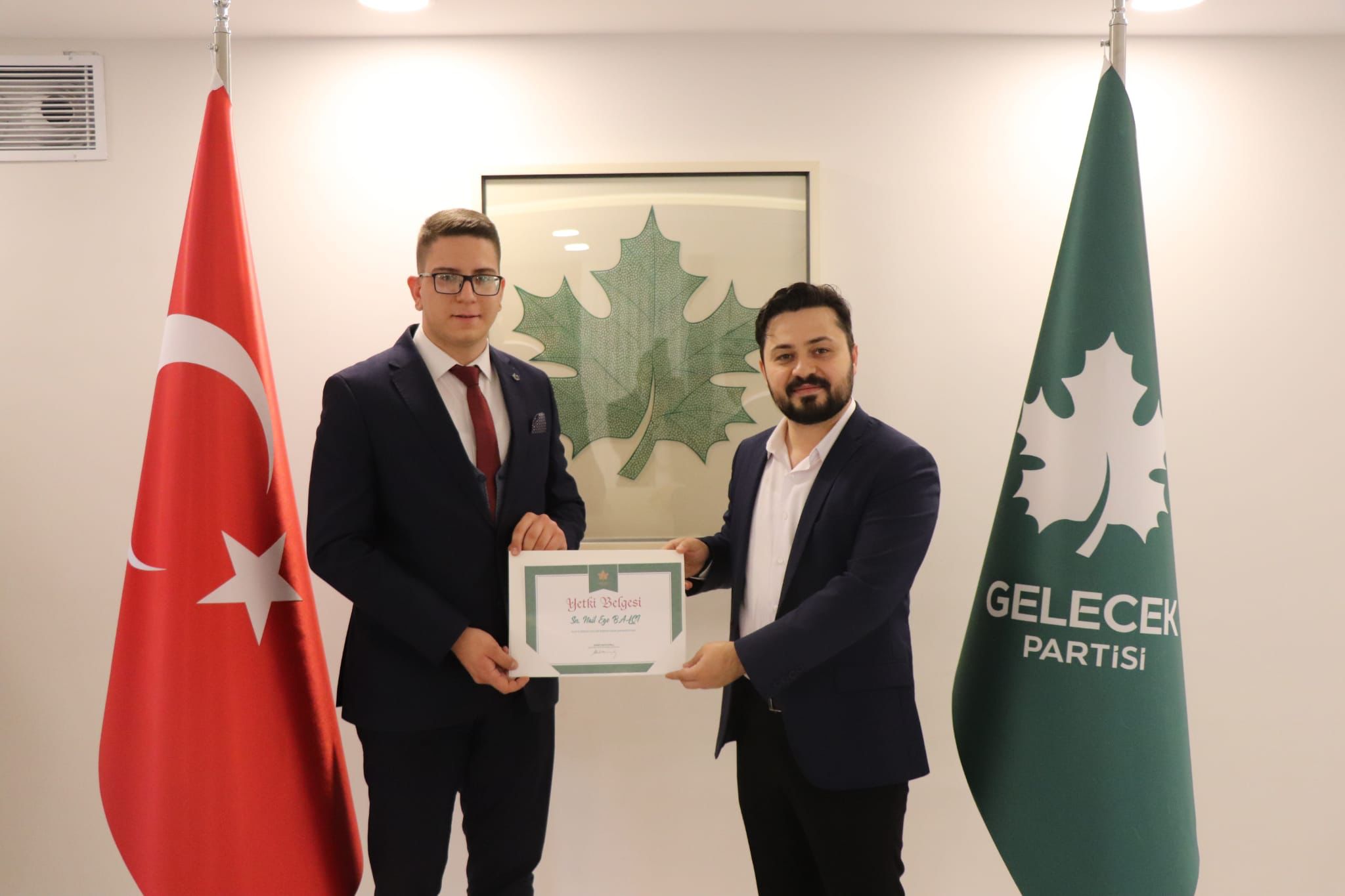 Gelecek Partisi İzmir Gençlik Kolları Selçuklu Ege Balcıya emanet edildi