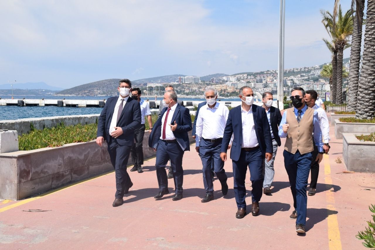Denizciliğin patronu Kuşadası  Limanı’nda hazırlıkları inceledi