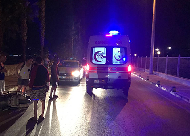 Kasksız motorcunun feci sonu