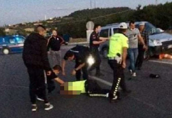 Kaza yerinde kaza! 1 polis şehit oldu