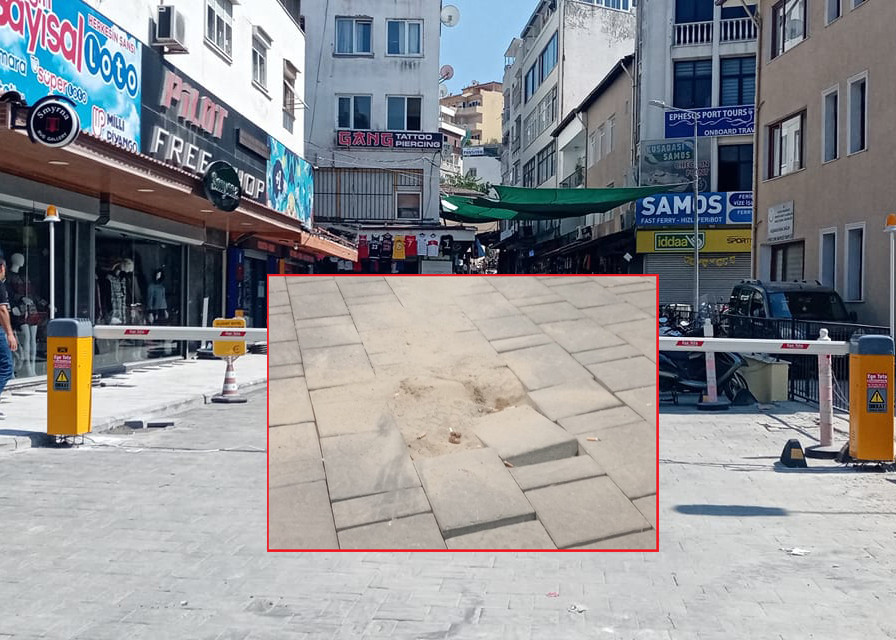 Şaibeli şirketin belediye onaylı defolu yolları Ada’yı rezil etti!